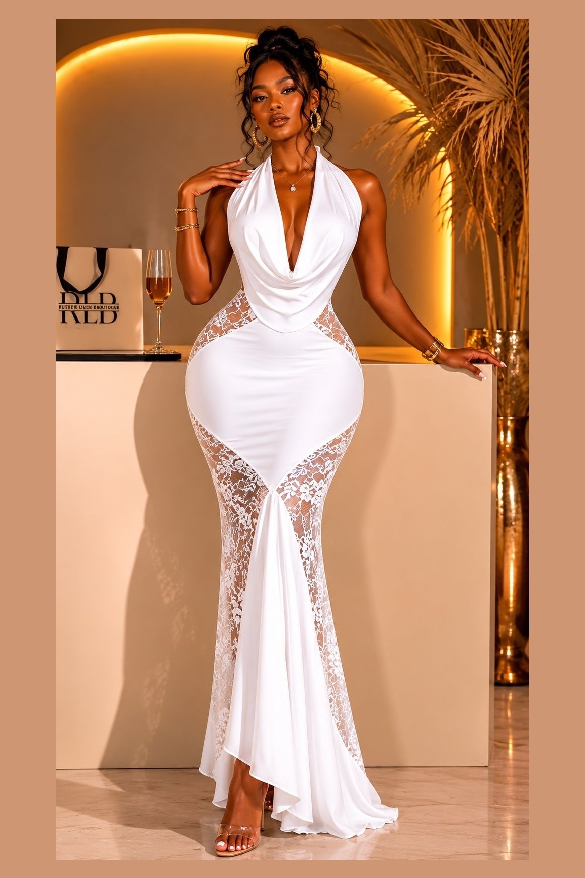 Lace Maxi White