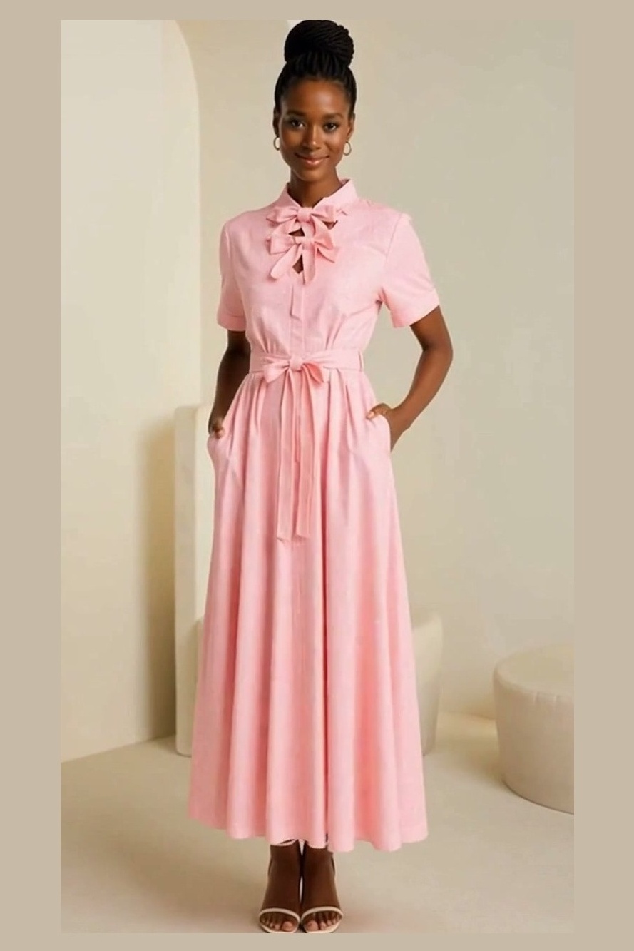 Bow Tie Maxi Dress